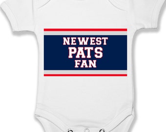 New England Patriots Fan Baby Bodysuit | Infant & Baby Clothing | Unisex Baby Clothes | Baby Shower Gifts | Football Baby