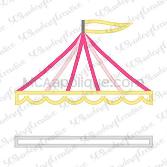 Circus Tent Frame 2 Applique Design