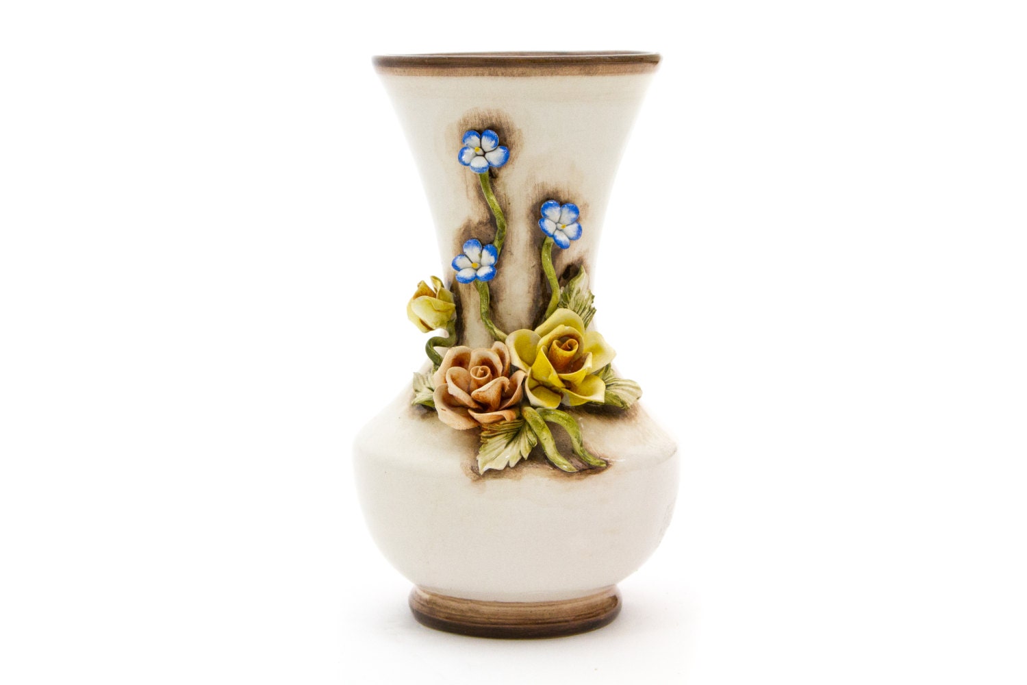 Nuova Capodimonte Vase Made in Italy Mid Century Two