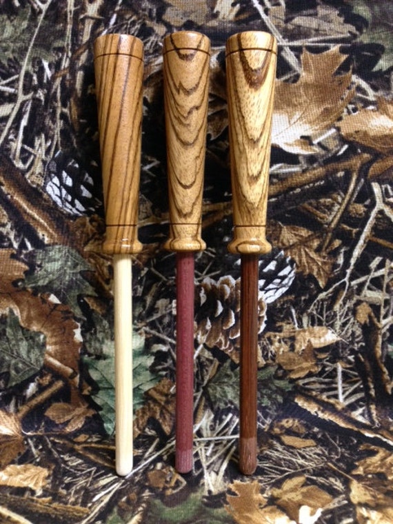 3 Custom Zebrawood Turkey Call Strikers w/ Hickory Rosewood