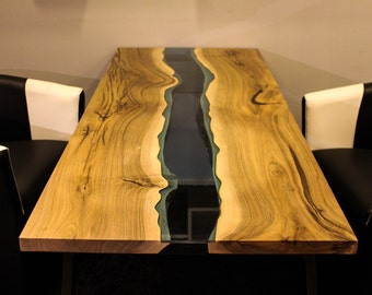 SOLD Live Edge River Table With With Blue Epoxy SOLD   Il 340x270.909458790 1m56 