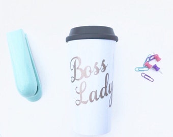 Boss lady mug, bosses day gift, girl boss mug, gift for boss, entrepreneur, boss's day gift, manager gift, supervisor gift, promotion gift
