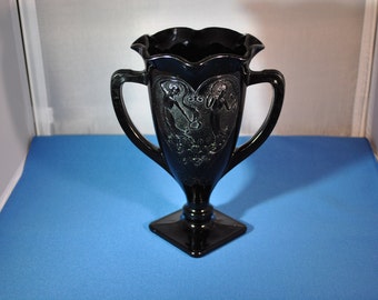 Black Amethyst - Two Dancing Nymphs Vase