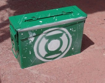 Green Lantern Lunch Box / Ammo Box / Storage