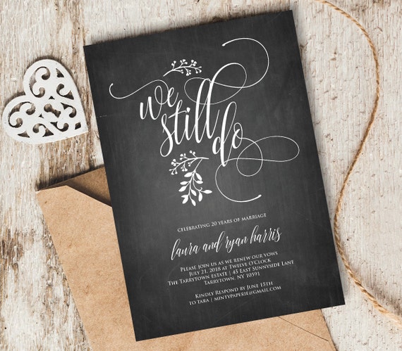 We Still Do Vow Renewal Invitations 3