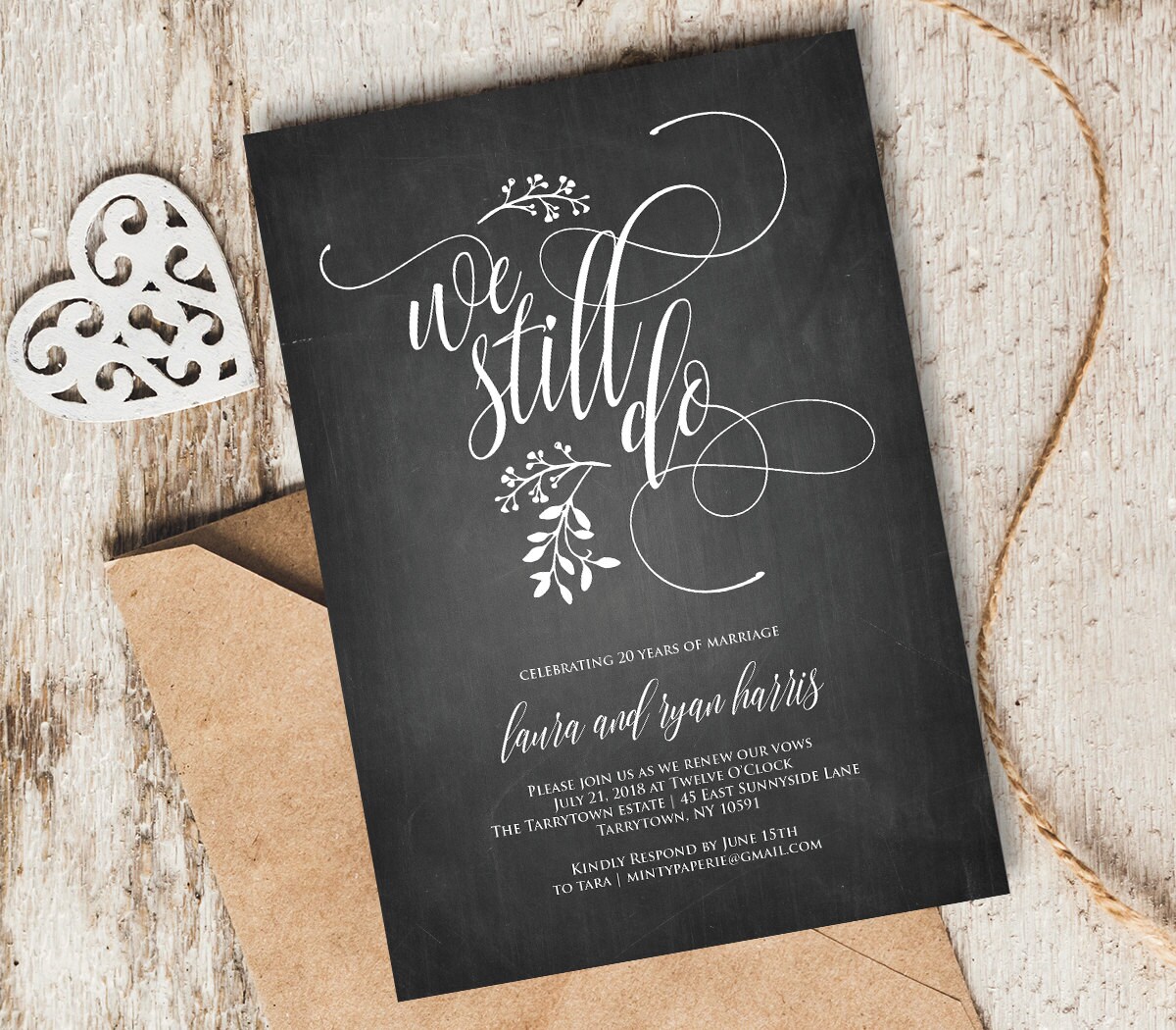 We Still Do Vow Renewal Invitation Template INSTANT DOWNLOAD Wedding 