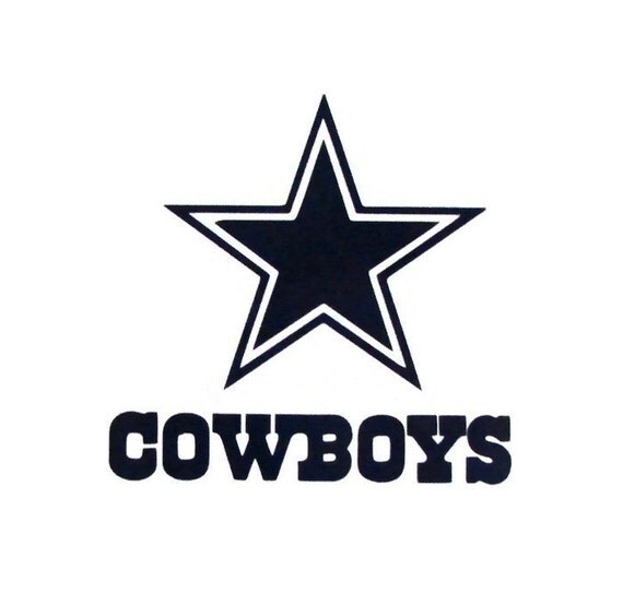 dallas cowboy decal star texas stickers by OMGvinyldesigns on Etsy