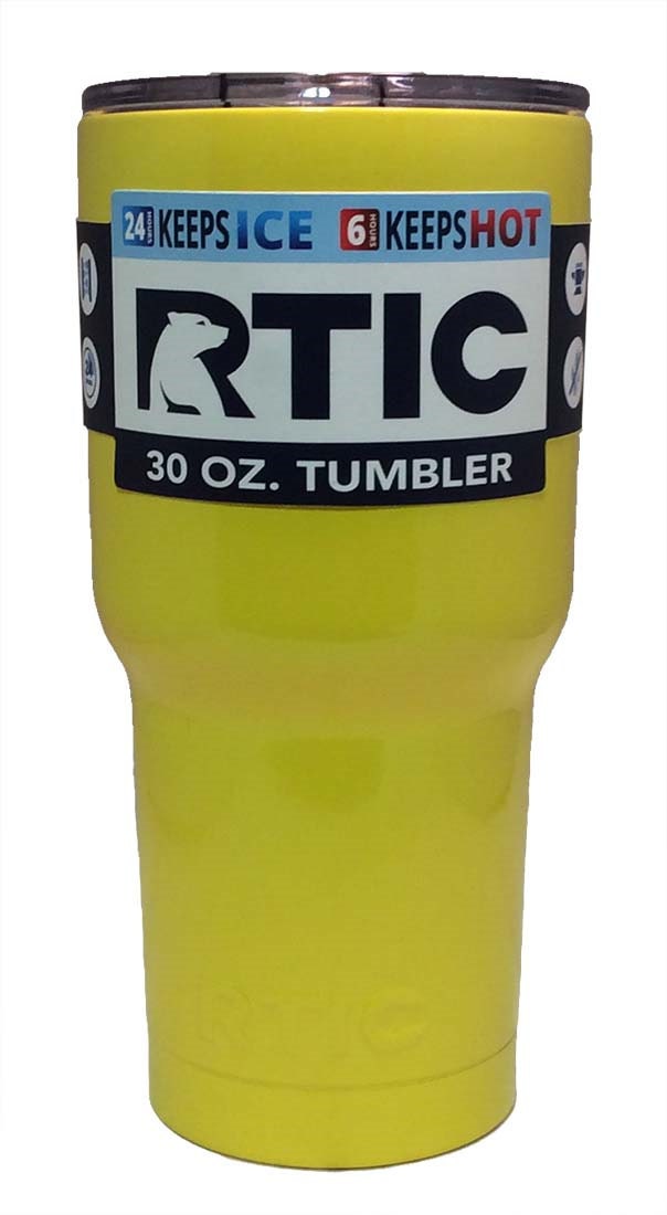 RTIC Powder Coated 30 Oz. Tumbler with LidYellow
