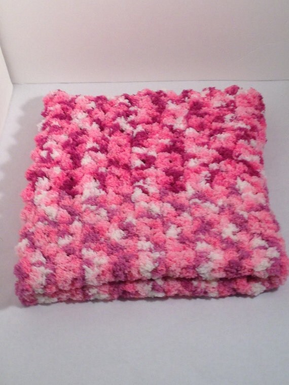 Soft Comfy Cozy Fuzzy Crocheted Baby Blanket by SleepyBabyBlankets