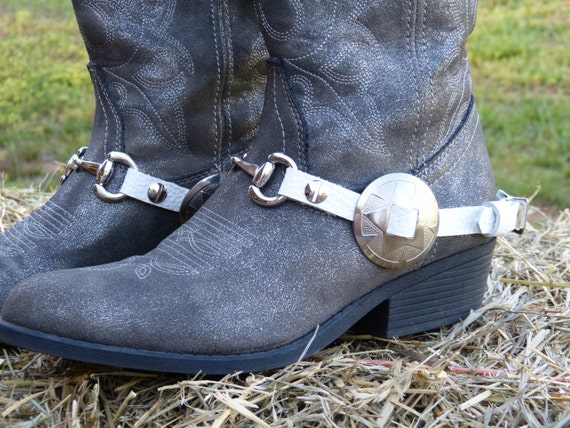 biker boots with embellishments