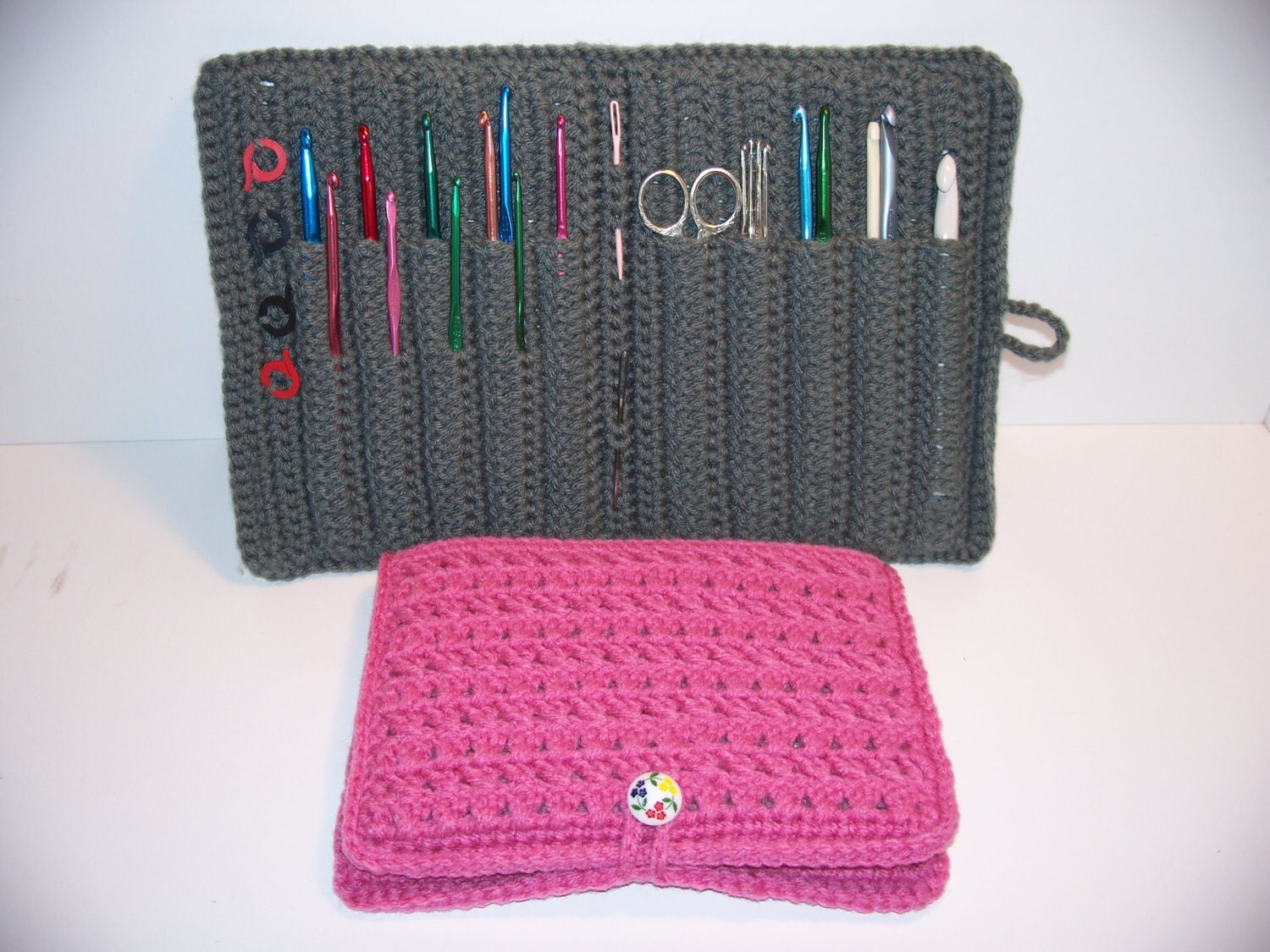 Handmade Crochet Yarn Hook & Needle Holder by bnhtradingpost