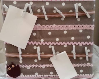 Bulletin Board, memo Board, the romantic pink taupe