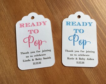 Items similar to INSTANT DOWNLOAD - Printable - Ready to POP popcorn tags / labels For Baby ...