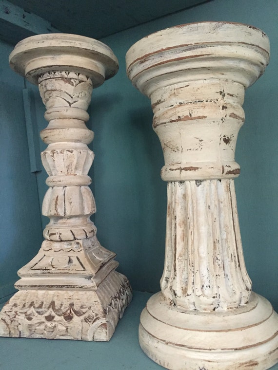shabby chic candle sticks shabby chic candle sticks