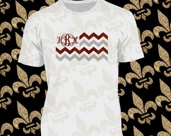 Mississippi State Flag Shirt, MS Football Monogram, Custom Shirt, Custom Woman Shirt, Custom Man Shirt, Hail State, Football Shirt