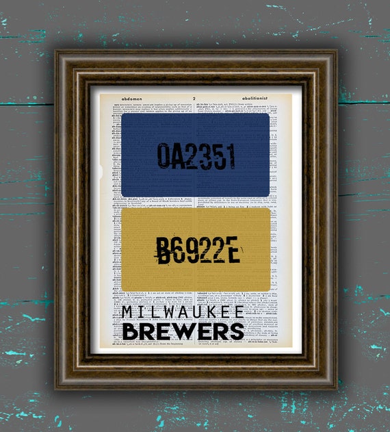 Milwaukee Brewers print HEX color code by NorthernLiberties