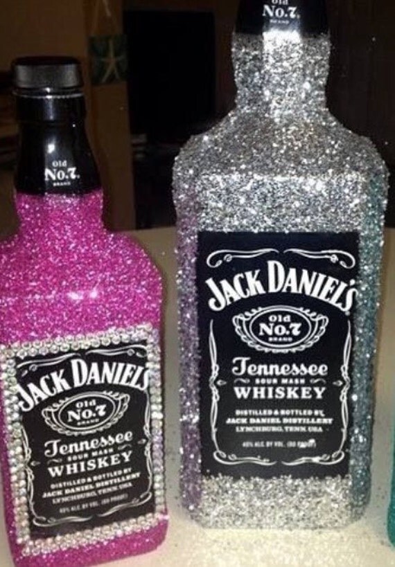 Items similar to Glitter Alcohol Bottles on Etsy