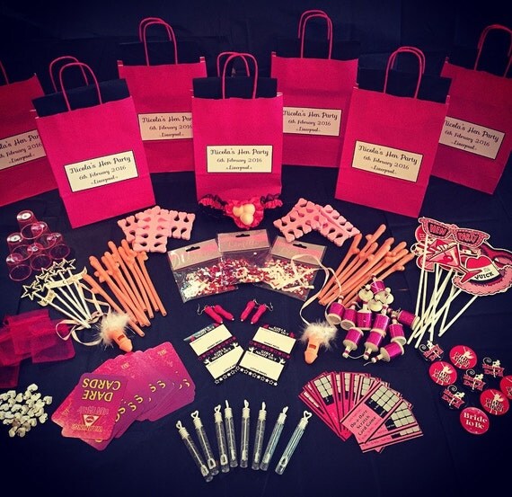 Hen Party Pre Filled Gift Bags Personalised Create Your