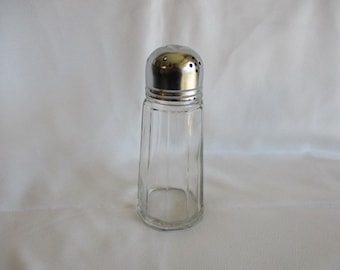 Vintage Silver Plate and Glass Sugar Shaker