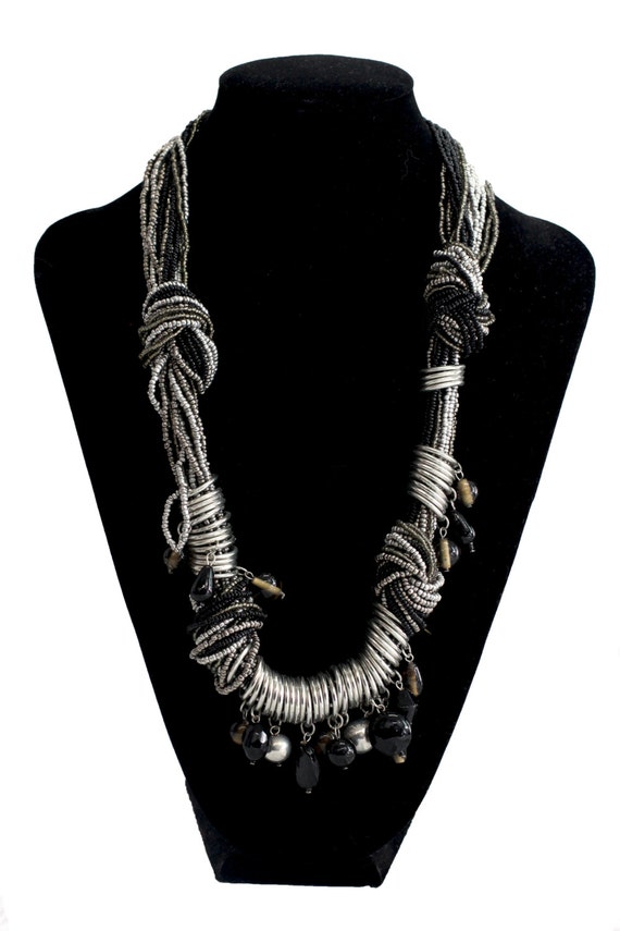 Long Necklace/ Costume Jewellery Necklace/ Beaded Necklace/