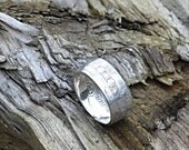 Sterling Silver Half Crown Coin Ring