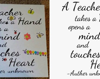 Items similar to Good Teacher Quote on 8x10 Canvas on Etsy