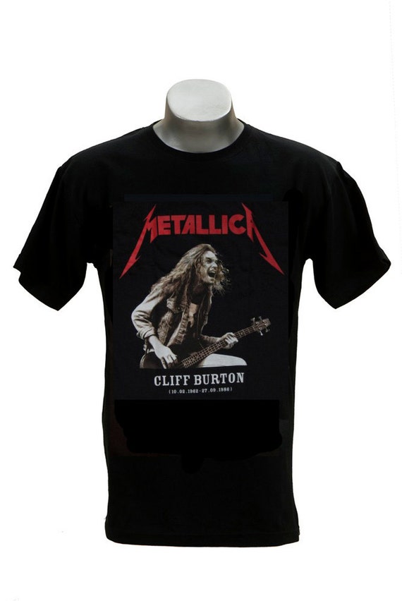 Cliff Burton Metallica T-shirt 831 by rockmemorabilia on Etsy