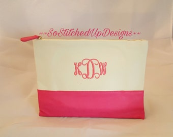 Personalized Cosmetic Bag, Monogrammed Cosmetic bag, Personalized Pouch, Make Up Bags, Gifts for Women, Mother's Day gifts, Teacher gifts
