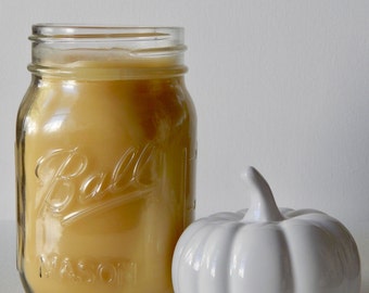 Pumpkin Spice Latte Scented 100% Pure Filtered Beeswax Candle