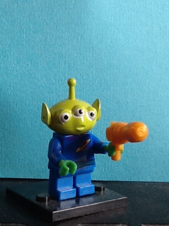 Toy story Alien Lego figure by Bakedwatermelontea on Etsy