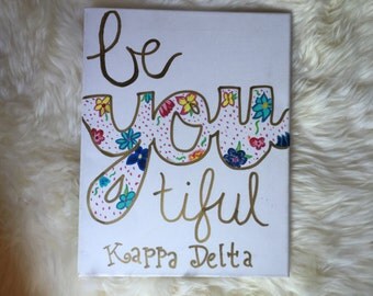 Kappa delta canvas | Etsy