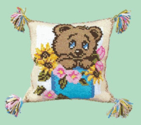 Pillow Embroidery kit Counted cross stitch pillow kit cross