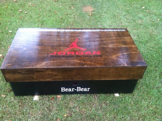air jordan wooden shoe box