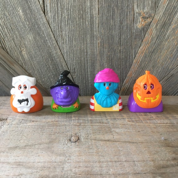 Vintage McDonald's Halloween Happy Meal Toys Characters