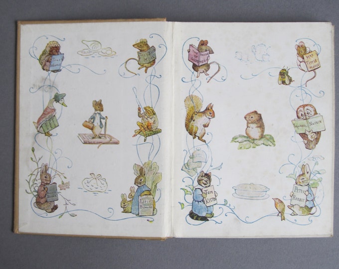 Beatrix Potter - The tale of Peter Rabbit - Book 1 - Childrens bedtime story, short animal stories, small hardcover book, Kids' library