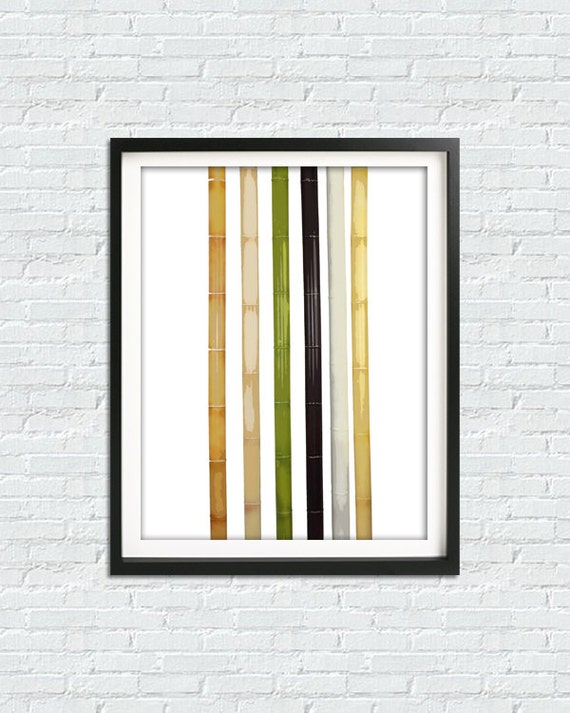 Bamboo Print Japanese Home Decor Bamboo Wall Art Modern