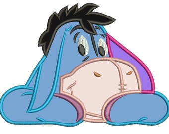 Eeyore Winnie the Pooh Applique Machine Embroidery Design