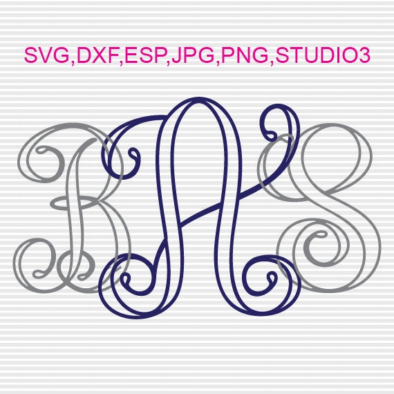 Download Buy 3 GET 1 FREE, Interlocking Applique Font Monogram, Svg,Dxf,Jpg,Png,Eps,Studio3, Silhouete ...