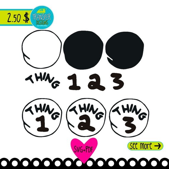 thing 1 and thing 2 stickers for shirts