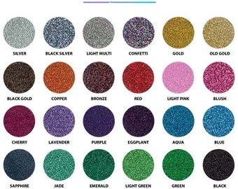 12x20 Glitter Heat Transfer Vinyl Sheets/Chemica Bling Bling Star