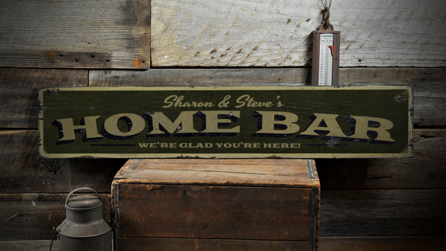Home Bar Wood Sign Personalized Bar Owner Name Family Bar