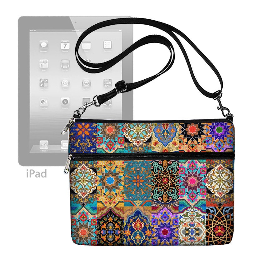 iPad Case with Shoulder Strap iPad Purse Crossbody Bag Fits