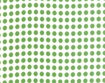 SALE - Gooseberry - Polka Dots in Cloud and Leaf: sku 5013-21 cotton quilting fabric by Lella Boutique for Moda Fabrics - 1 yard