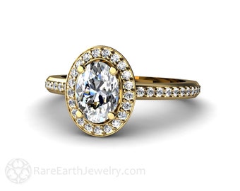oval white sapphire engagement rings