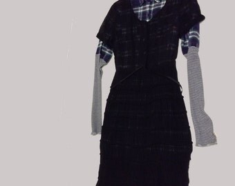 Vintage Sheer Black Dress