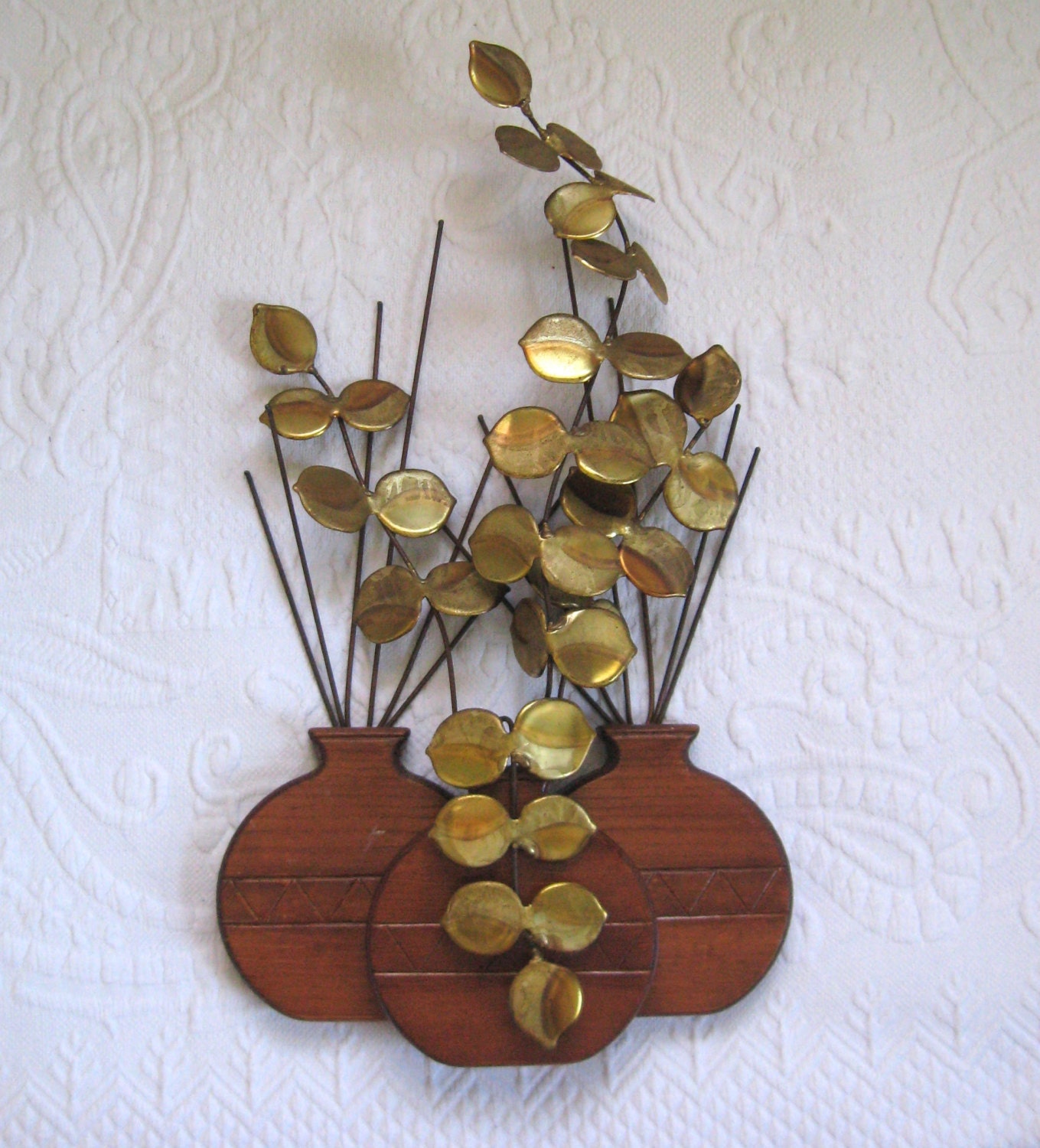 wall sculpture . mid century modern wall sculpture . wood and