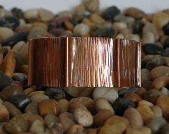 Copper Cuff Fold Formed Bracelet