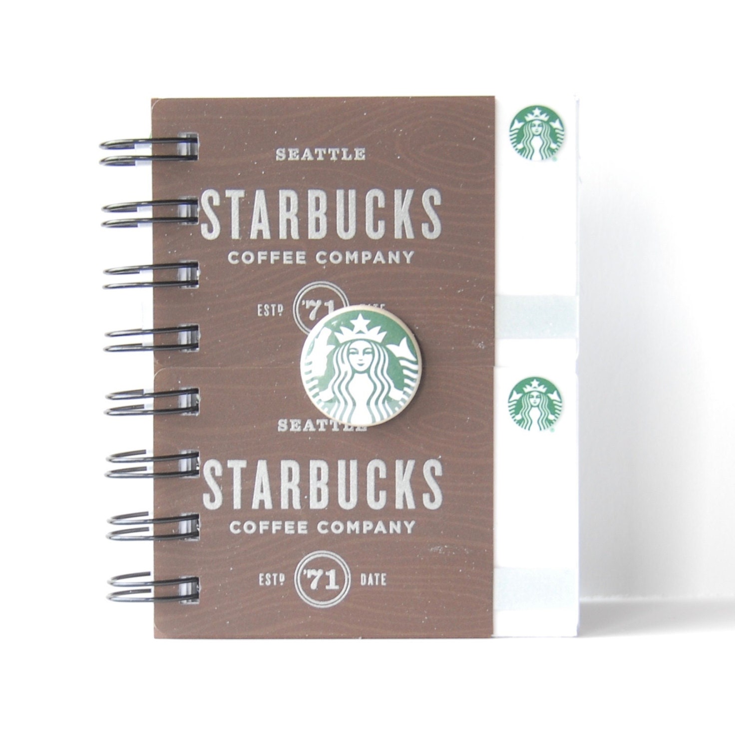 STARBUCKS Notebook Large Size Gift Card Covers front and
