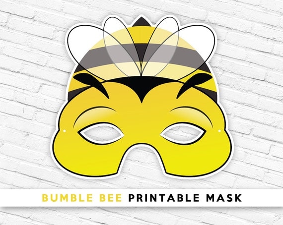 Printable Bee Mask Template
