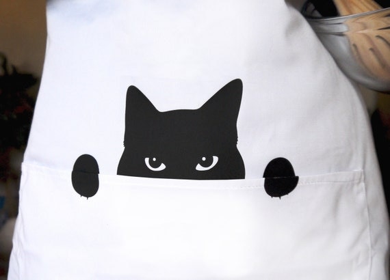 Cat Kitchen Apron for a Cat Loving Chef
